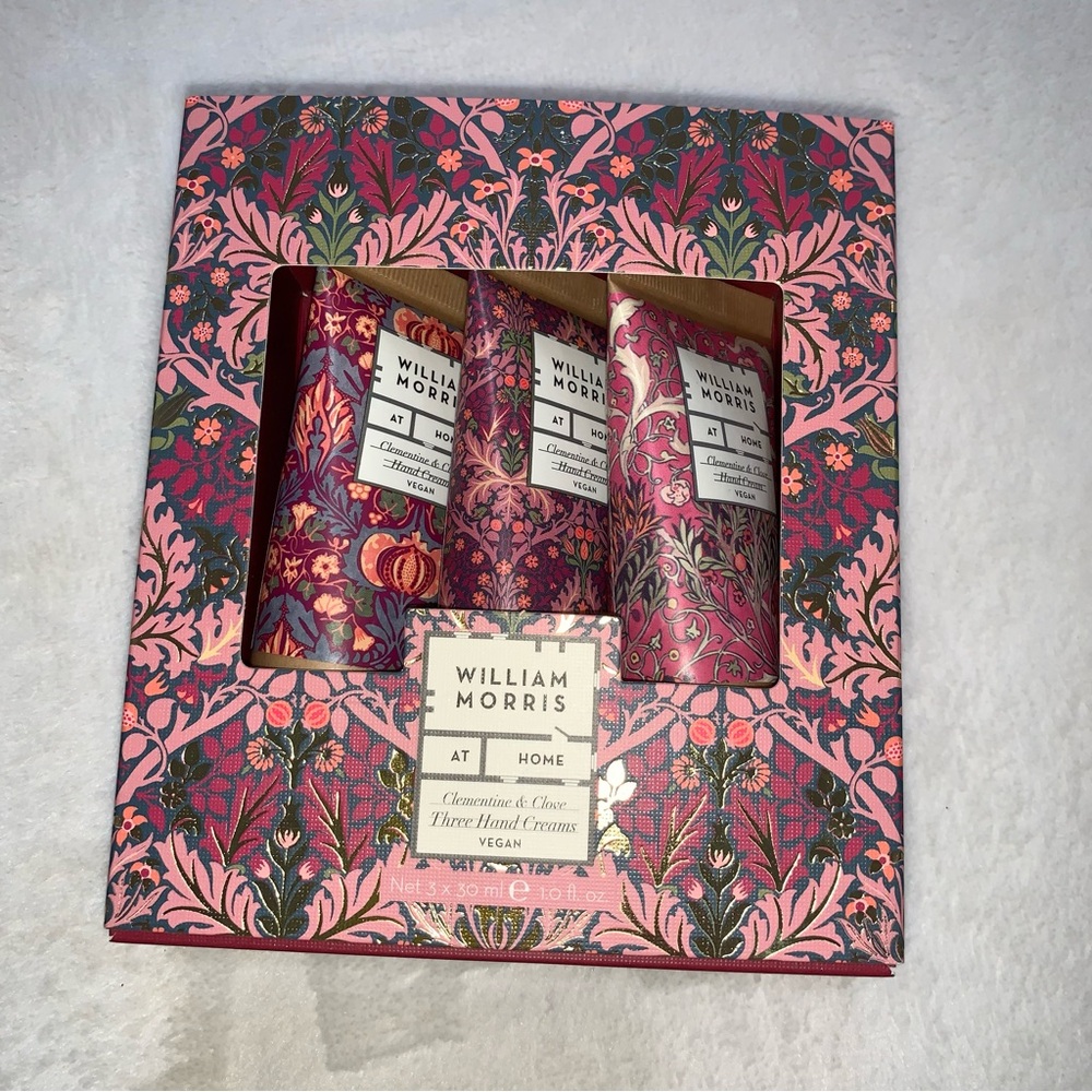Anthropologie William morris clementine and‎ clove Hand Cream Lotion 3pk new